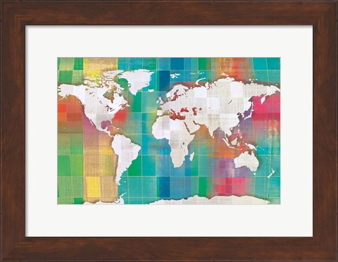 Framed Color My World Print