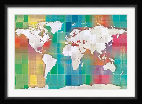 Framed Color My World Print