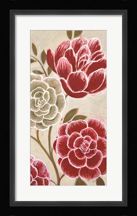 Framed Lace Petals I Print