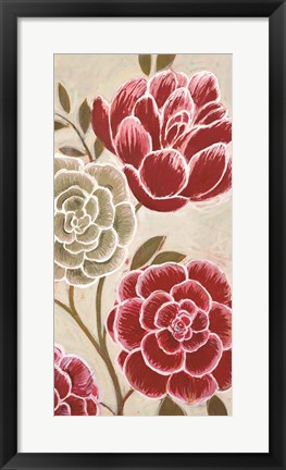 Framed Lace Petals I Print
