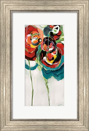 Framed Wasabi Rose I Print