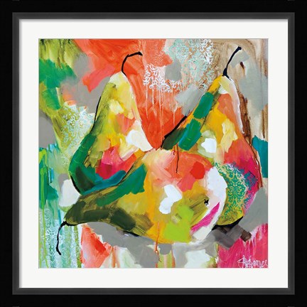 Framed Sunlit Pears Print