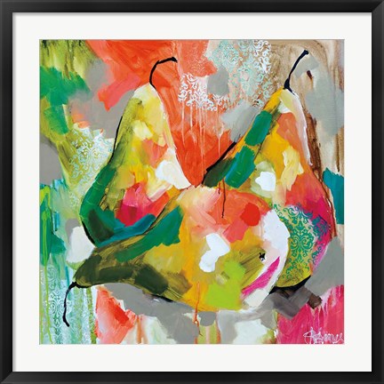 Framed Sunlit Pears Print