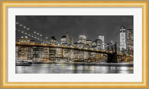 Framed New York Lights Print