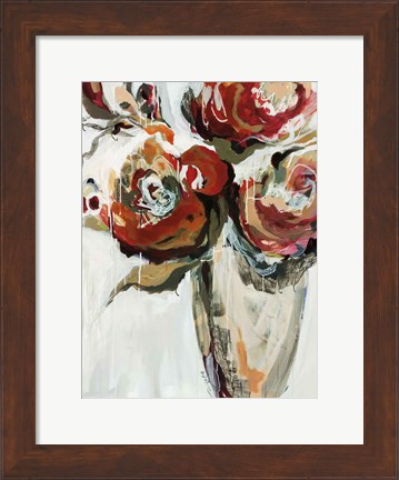 Framed Persimmon Blooms Print