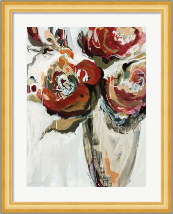 Framed Persimmon Blooms Print
