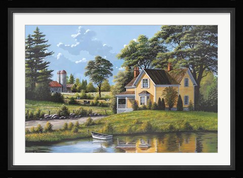 Framed Yellow House Print