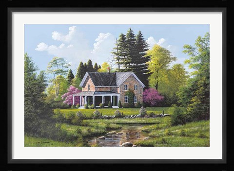 Framed Rippling Stream Print