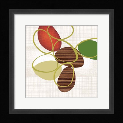 Framed Pebbles &amp; Loops II Print