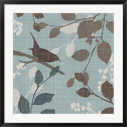 Framed Sparrow&#39;s Garden I Print