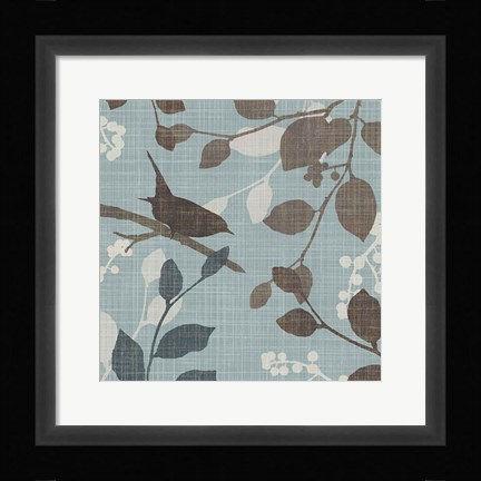 Framed Sparrow's Garden I Print