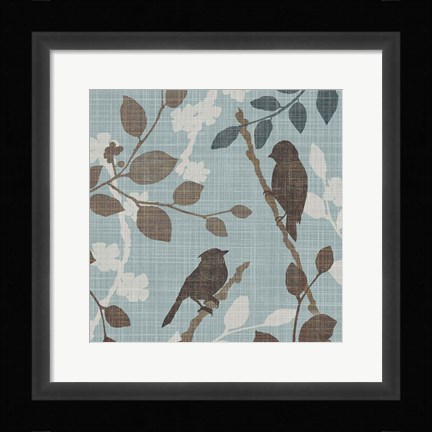 Framed Sparrow's Garden II Print
