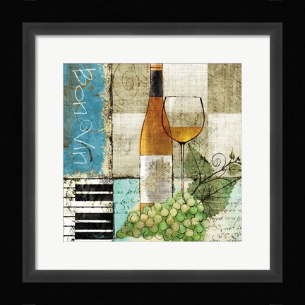 Framed Bon Vin Print