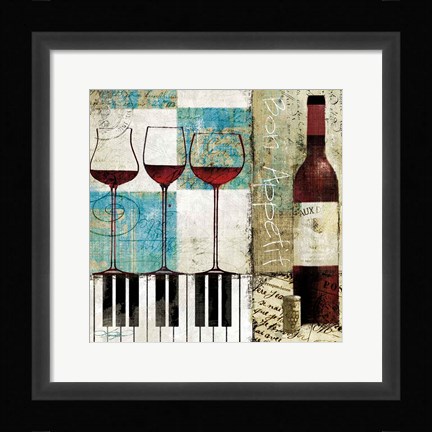 Framed Bon Appetit Print