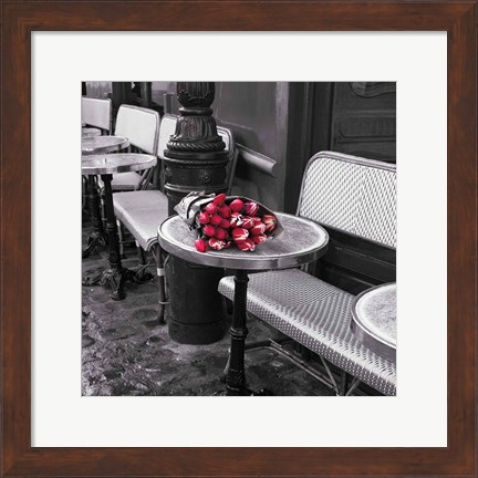 Framed Say It With Flowers I Print