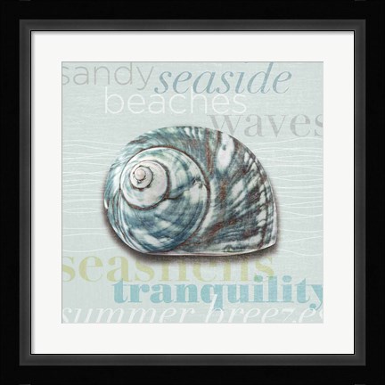 Framed Beach Collection I Print