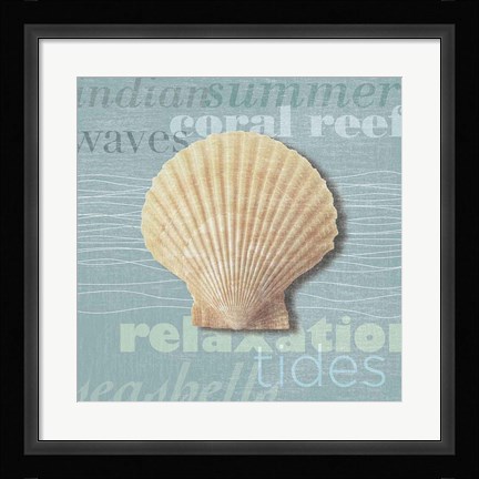 Framed Beach Collection III Print