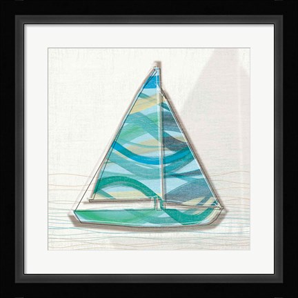 Framed Smooth Sailing I Print