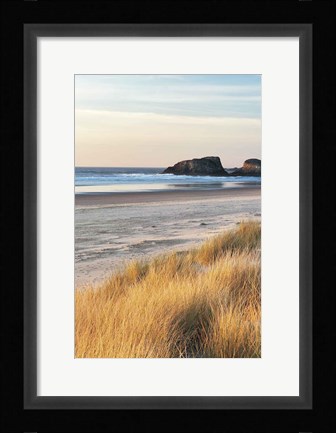 Framed Dune Grass And Beach I Print