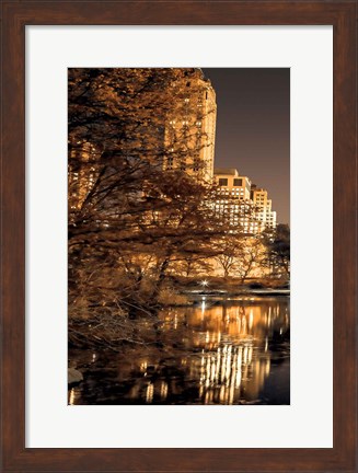 Framed Central Park Glow I Print