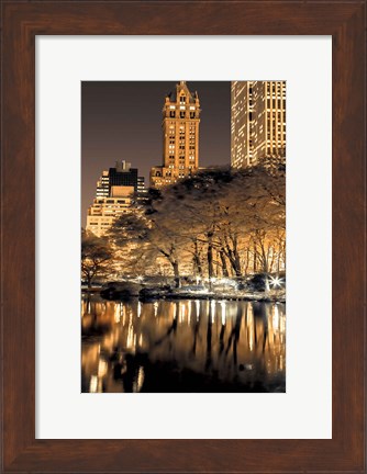 Framed Central Park Glow II Print