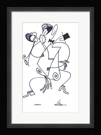 Framed Spanish Sketches III Print