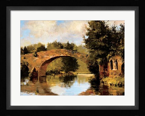 Framed Ruins At Lehon Print