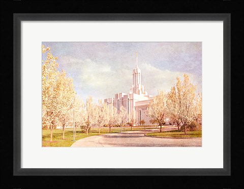 Framed Mt. Timpanogas Temple II Print