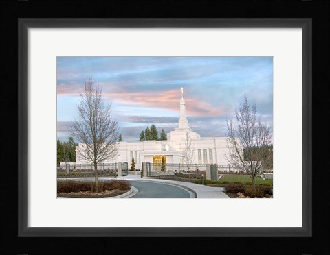 Framed Spokane Temple Print