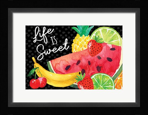 Framed Life is Sweet Print