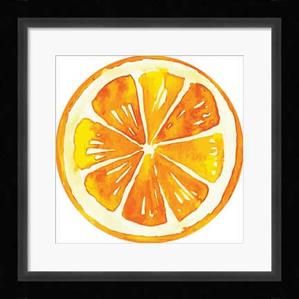 Framed Orange Plate Print
