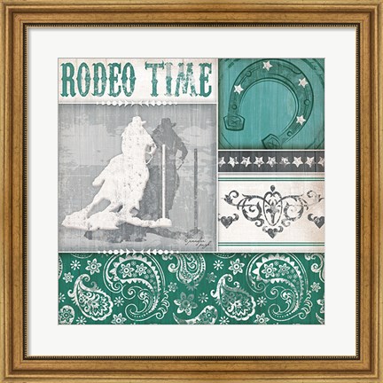 Framed Rodeo Time Print