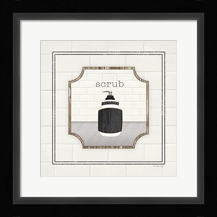 Framed Soap Scrub Print