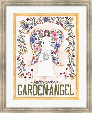Framed Garden Angel Print