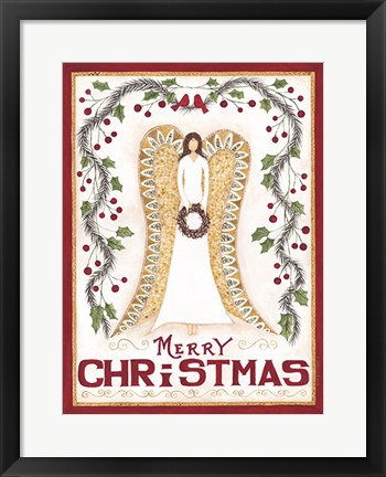 Framed Christmas Angel Print
