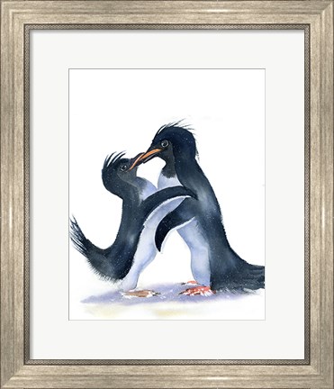Framed Penguins Print