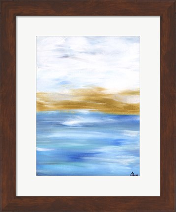 Framed Ocean Abstract II Print