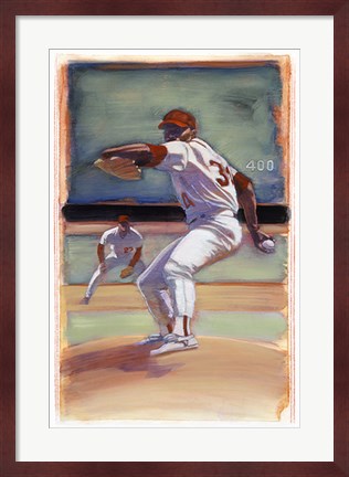 Framed Baseball I Print