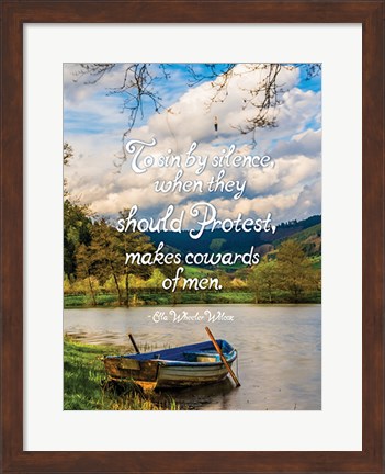 Framed To Sin by Silence Print