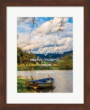 Framed To Sin by Silence Print