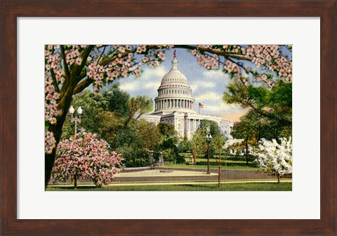 Framed US Capitol Print