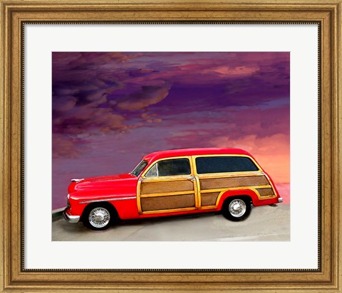 Framed Red Woody Print