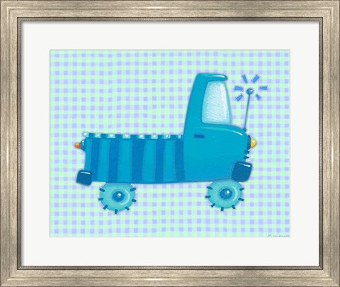 Framed Blue Truck Print