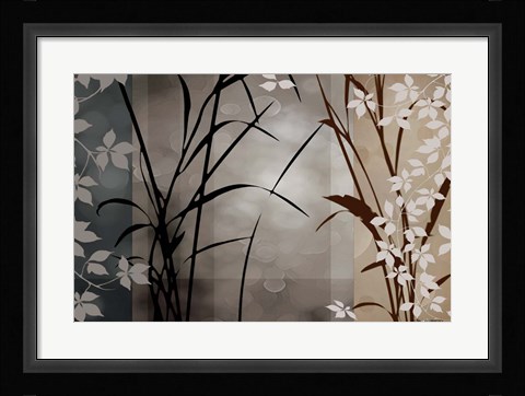 Framed Silver Whispers II Print