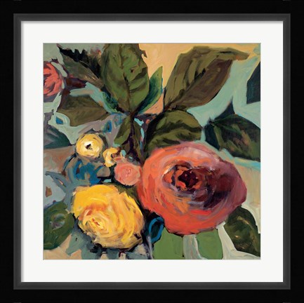 Framed Rose Garden I Print