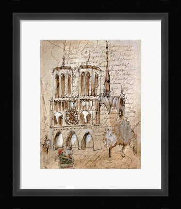 Framed Notre Dame Print