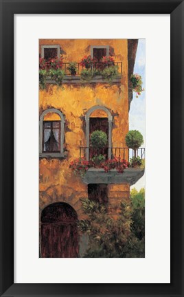 Framed Verona Balcony II Print