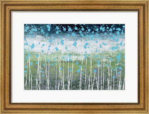 Framed Aqua Splash Print