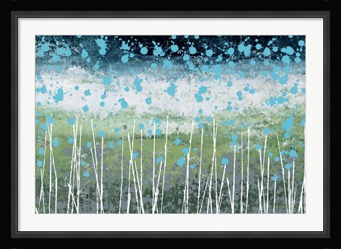 Framed Aqua Splash Print