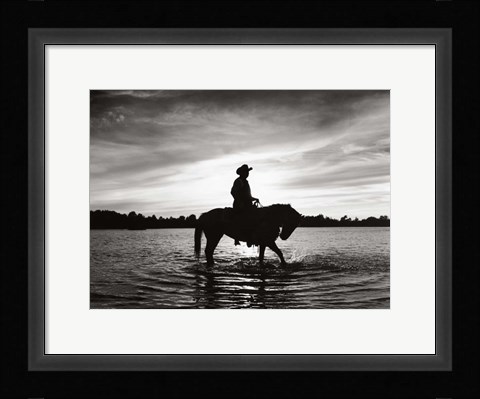 Framed Silhouettes at Sunset Print